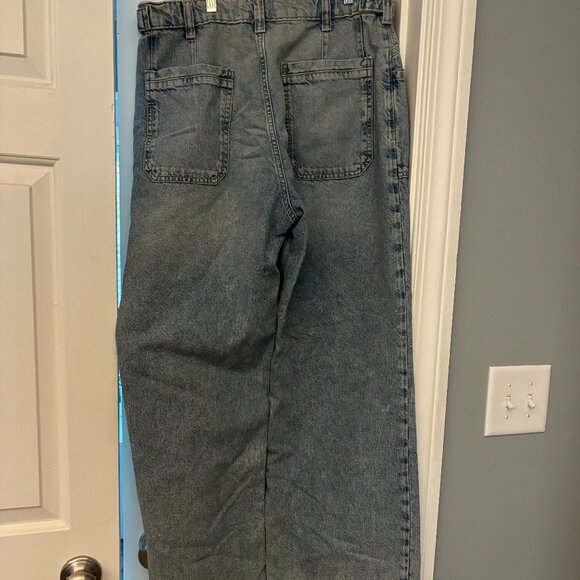 Free People Wide Leg Jeans Size 30 - Picture 2 of 4